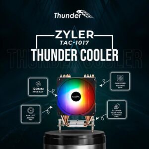 THUNDER ZYLER ARGB CPU COOLER 4 COPPER HEAT PiPE TAC-1017 (5)