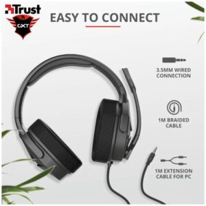 TRUST GAMiNG HEADSET GXT 4371 WARD WiTH NOiSE CANCELING MiC 10