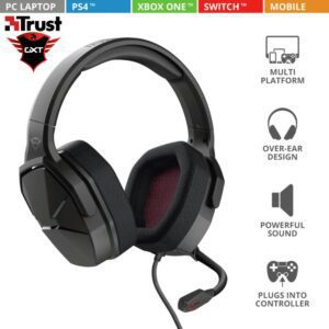 TRUST GAMiNG HEADSET GXT 4371 WARD WiTH NOiSE CANCELING MiC 13