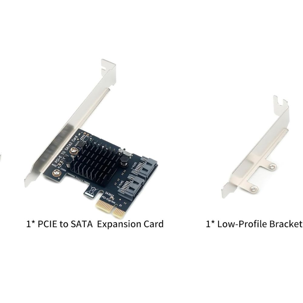2 PORT SATA CARD PCIe 3.0 6Gbps CONTROLLER EXPANSION CARD
