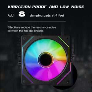 VORTEX ENiGMA iNFiNiTY ARGB FAN WITH REMOTE & HUB 3 Fan KiT 1 (7)