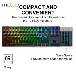 MeTOO ZERO X78 RGB WiRELESS & BLUETOOTH MECHANiCAL KEYBOARD 8