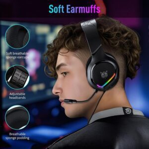 ONiKUMA X31 RGB STEREO GAMiNG HEADPHONE NOiSE CANCELiNG MiC (5)