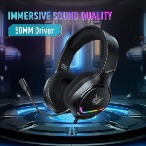 ONiKUMA X31 RGB STEREO GAMiNG HEADPHONE NOiSE CANCELiNG MiC (7)