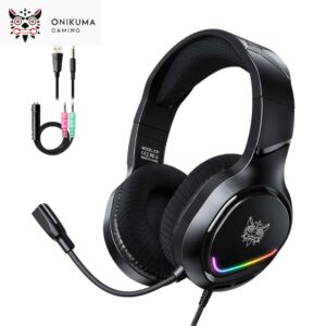 ONiKUMA X31 RGB STEREO GAMiNG HEADPHONE NOiSE CANCELiNG MiC (9)