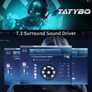 TATYOB XW2 USB 7.1 GAMiNG HEADPHONE NOiSE CANCELLATiON MiC 111 (1)