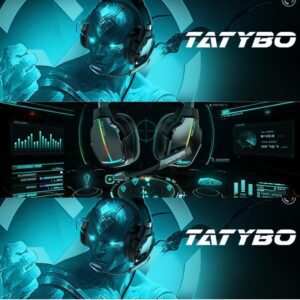 TATYOB XW2 USB 7.1 GAMiNG HEADPHONE NOiSE CANCELLATiON MiC 111 (2)