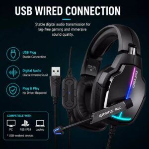 TATYOB XW2 USB 7.1 GAMiNG HEADPHONE NOiSE CANCELLATiON MiC 111 (6)