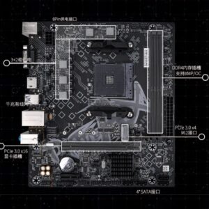B450 AMD RYZEN MOTHERBOARD COLORFUL BATTLE-AX B450M-T M.2 V14 MiCRO ATX (3)