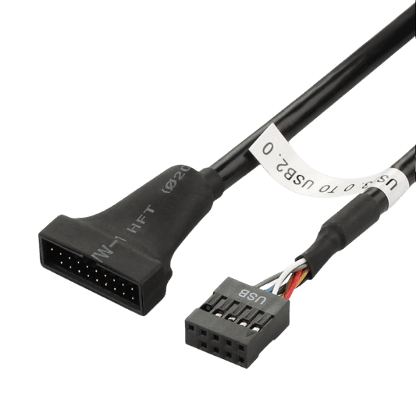 USB 3.0 to 2.0 HEADER ADAPTER 19 Pin MALE to 9 Pin FEMALE CABLE (9)